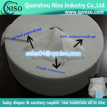 Sap Airlaid Absorbent Paper for Baby Diaper with Factory Wholesale Price